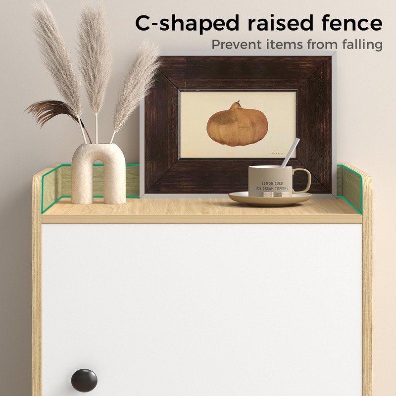 Modern Wooden Nightstand, Durable, Elegant Design for Small Spaces, Wooden