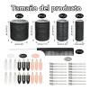 60 Tubos Para Rizar Cabello Abrazadera Plástica Para Cabello