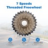 WEEROCK Bike Freewheel 7 Speeds, 14-28T Threaded Freewheel Screw On