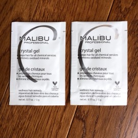 Malibu 2 Malibu Crystal Gel Treatment Packets 2 Caps Removes Discoloration Preps Hair