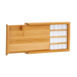 1 Piece Watercolor Wooden Palette Box with Half Pans Grid Pull-Out Type Oil Drawing ray Pallets Portable Travel Paint Tray