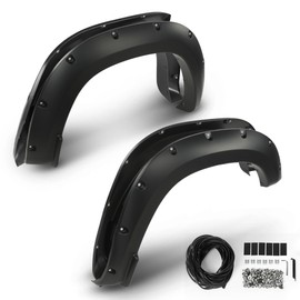 G-PLUS Pocket Riveted Fender Flares Compatible with Dodge Ram 1500 2WD/4WD 2019 2020 2021 2022 2023, NOT Fit Rebel Models (Smooth)