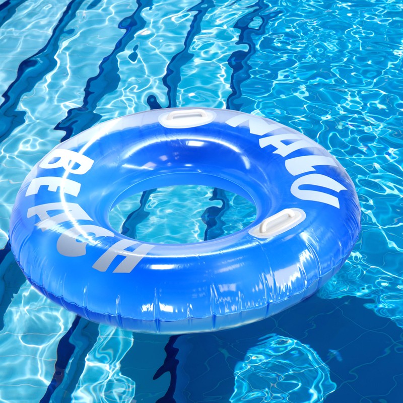 47" Inflatable Turbo Tyre Swim Swimming Ring Rubber Tube Lilo