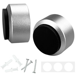 Gentpovth Pack of 2 Door Stoppers Wall Door Buffer Concealed Screw Wall Protection Door Lever Door Hinge to Protect Your Walls and Room Doors Door Stopper Wall Screws Included