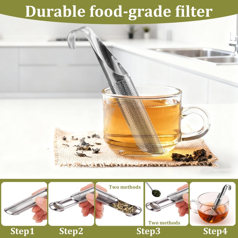 Stainless Steel Tea Infuser for Loose Leaf Tea – Reusable