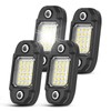 LY8 4 Pods White Rock Lights 24 LEDs Chips Waterproof