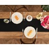Letjolt Black Table Runner 72 Inches Long Rustic Table Runner