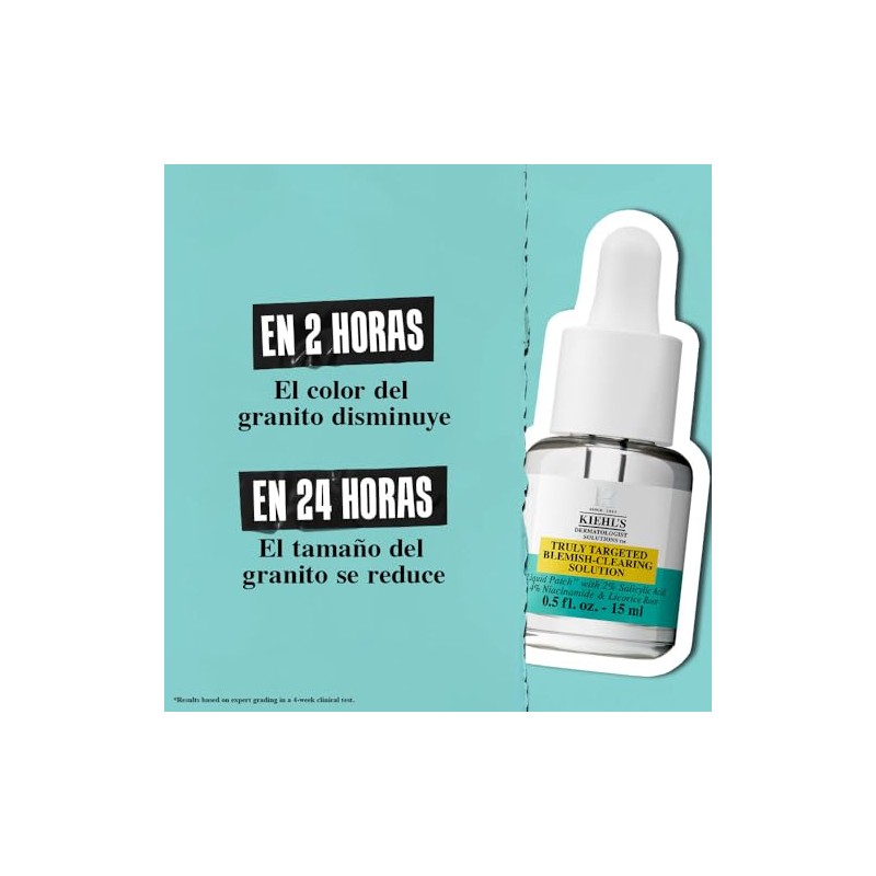Kiehls Truly Targeted Blemish-Clearing Solution, Solución Eliminadora de Acné, Tratamiento