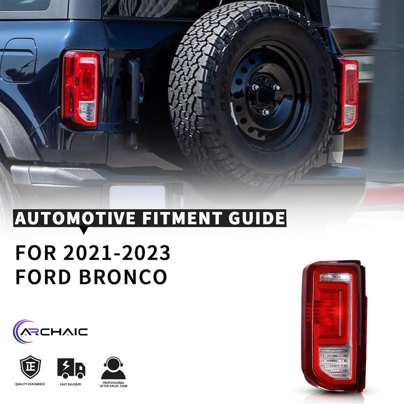 OE Halogan Style Tail Light for Ford Bronco 2021-2024,Taillamp w/o