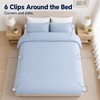 ZALAOR 6 PCS Padded Duvet Clips - Pinless Quilt Cover