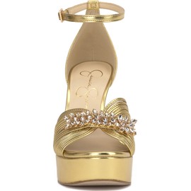 Jessica Simpson Women's Anissia Platform Sandal, Gold, 5.5