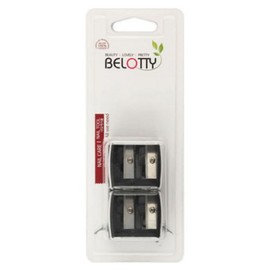 Bellotti Eyebrow Dual Pencil Sharpener 2P Set, Random Delivery, 1 Piece / 벨로티 아이브로우 듀얼 펜슬 샤프너 2P세트, 랜덤발송, 1개