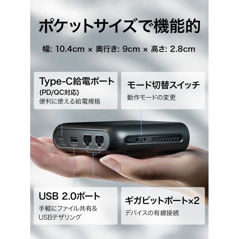 TP-Link WiFi Wireless LAN Router, Travel Router, AX1500 Standard 1201Mbps