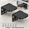 2-Pack Folding Truck Bed Steps with Anti-Slip Rubber Pads, 440