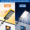 Solar Street Lights Outdoor Waterproof,48000LM 320°Wide Angle Flood Light, LED
