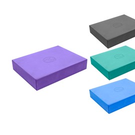 Fitness Mad Pilates Block, Eco Friendly EVA Sitting Block for Pilates & Home Workouts, Support for Various Postures, Blue, 35cm x 25cm x 60mm (Purple)