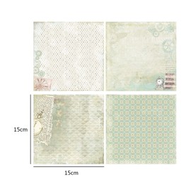 Scrapbooking Pads Paper 24pcs Patterned Paper Stamped Paper DIY Decorative Paper Crafts Craft Paper for Handmade Craft Design 15 * 15cm