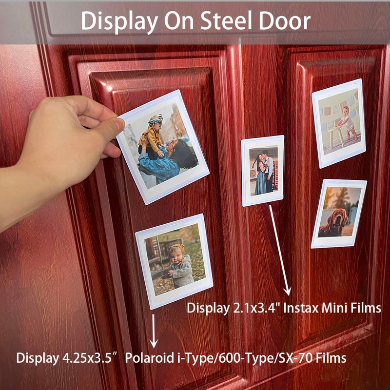SULEPE Polaroid Magnetic Picture Frame 3.5x4.25 Inch, Fridge Magnet Frame