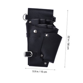 Healvian 1pc Hair Stylist Scissor Pouch Pu Barber Scissors Bag Stylish up Hairdressing Tools Organizer for Scissors Combs and Clips for Professionals Salons and Barbershops