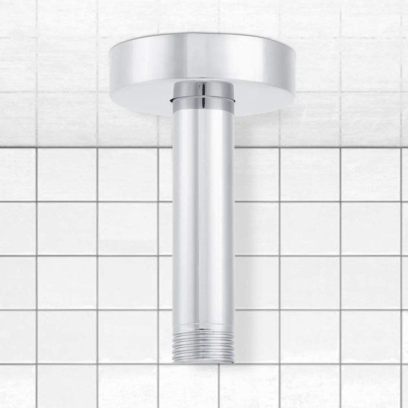 Stainless Steel Shower Arm With Plates For Bathroom And Bath