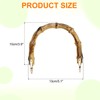 sourcing map 2 Pcs ABS Purse Handles 5" U-Shape Handbag