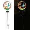 YZYOE Solar Powered Squirrel elf Light, Garden Decoration forging Iron