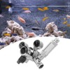 Stainless Steel Aquarium CO2 Bubble Regulator Electromagnetic Water Plants Cylinder