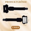 Pack of 2 Black Hammer Toe Splint with Aluminium Plates,