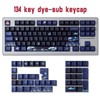 JakeTsai PBT Keycaps, 128 Keys Dye Sublimation Cherry Profile Keycaps