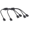 HCFeng 4 Pins Y-Splitter 2way Cable 4 Pin Y Splitter