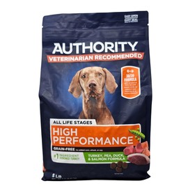 Authority High Performance Turkey, Pea, Duck and Salmon Dry Dog Food, 5 Pound Bag