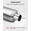 EVIL ENERGY 2" Resonator Muffler Stainless Steel (2.0 inch Inlet/Outlet,
