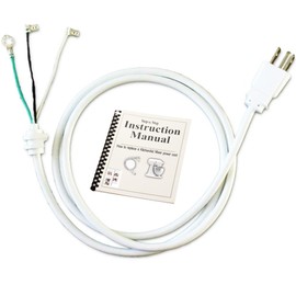 KitchenAid Stand Mixer Replacement White Cord for Model Number AP4926890 PS3489603 9701025 W10325327 W10164882