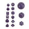 15pcs Polyhedral Dice Set 3 to 100 Sides Complete Polyhedral