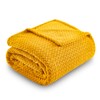 NEWCOSPLAY Super Soft Throw Blanket Mustard Yellow Premium Silky Flannel