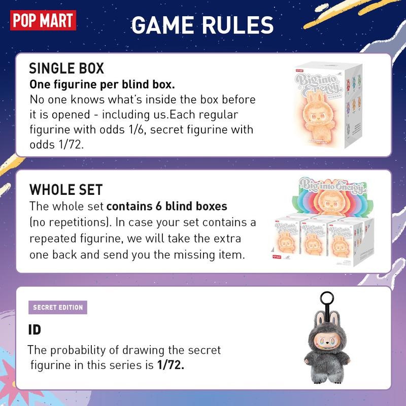 THE MONSTERS Big into Energy Series-Vinyl Plush Pendant Blind Box