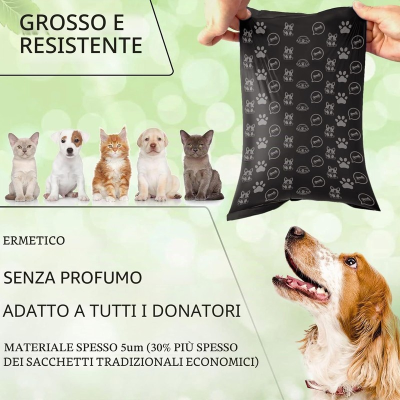 NCKIHRKK 600 Pezzi Sacchetti Cane Cacca, a base di Amido