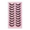 False Eyelashes Russian Strip Lashes Natural Fluffy Wispy D Curly