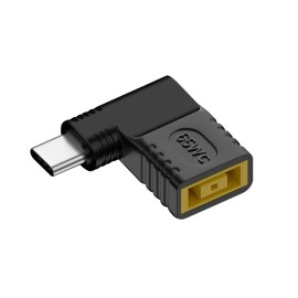 For Lenovo 90 Degree 65W USB Type C To DC For Lenovo Power Charger Adapter Square Convert2K