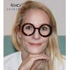 Eyekepper Paquete de 4 gafas de lectura redondas para mujer,