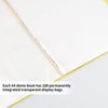 Wisebom A4 with Transparent Pockets, 100 Pockets, A4 Presentation Folder,