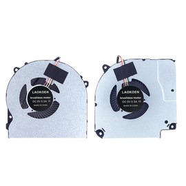 LAOKOEN New Cooling Fans for Gigabyte Gaming G5 MD GD,G5 MD RTX 3050 i5 11400H Gigabyte G5 MD 11th Generation Laptop P/N: EFC-70100V1-0AH EGC-77100V1-0AH 6-31-NH5E2-102 6-31-NH5E2-202 Fan