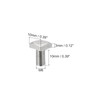 sourcing map Square Head Bolt, 10pcs M6x10mm Fully Thread 304