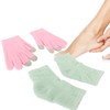 Pink Moisturizing Hand Gloves Touch Screen Prevent Cracked Skin Green