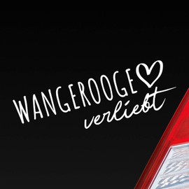 Hellweg Druckerei Wangerooge Herz Insel Nordsee Liebe Car Auto Aufkleber Sticker Heckscheibenaufkleber