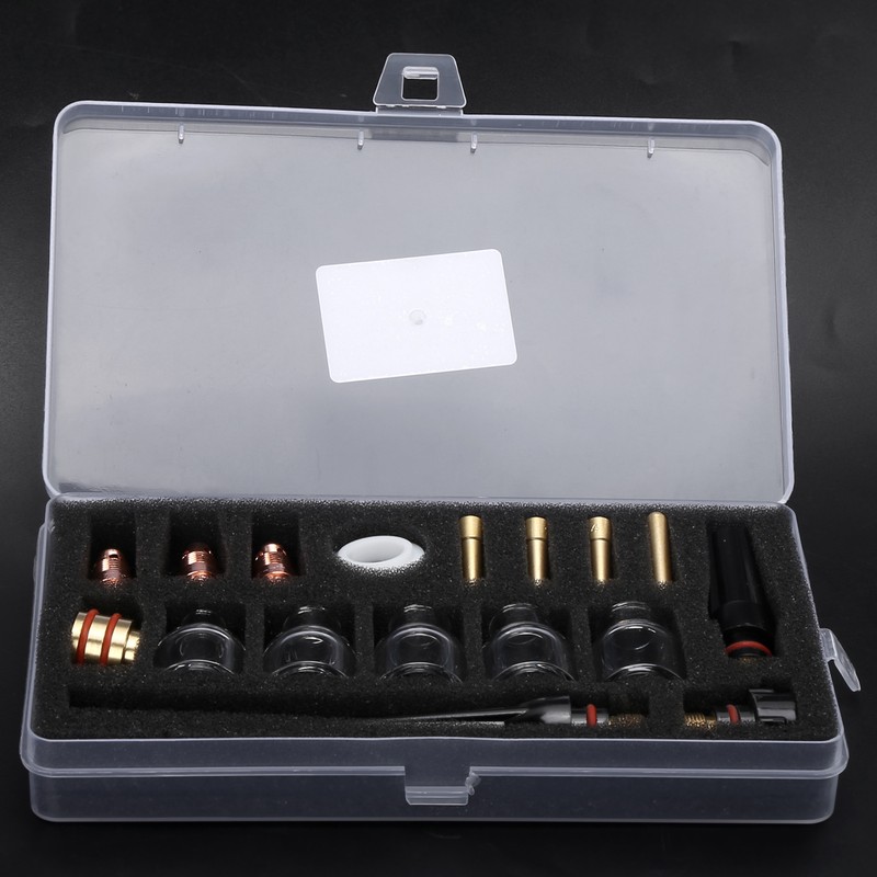 Welding Torch Accessories Kit Glass Cup Nozzle Welder Consumables for