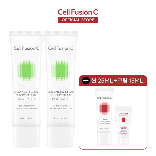 Cellfusion C Advanced Clear Sunscreen 100 50ml+50ml + [Giveaway] 2