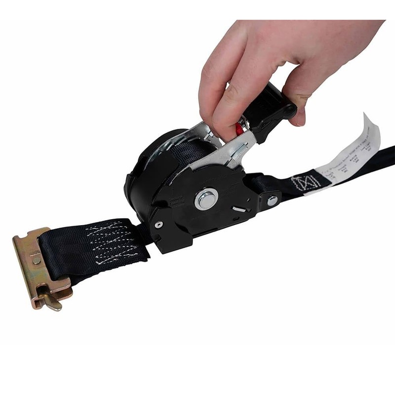 Mytee Products 1'' x 12' Retractable Ratchet Straps for E-Track