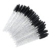 G2PLUS Disposable Eyelash Brushes, Black Mascara Brushes, Pack of 50
