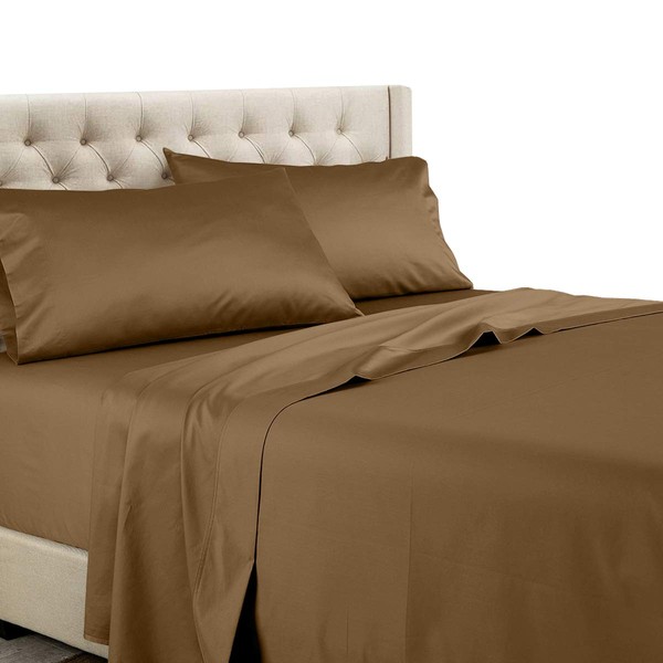 Royal Tradition Solid 600-Thread-Count, 100-Percent Cotton, 22-Inch Super Deep Pocket